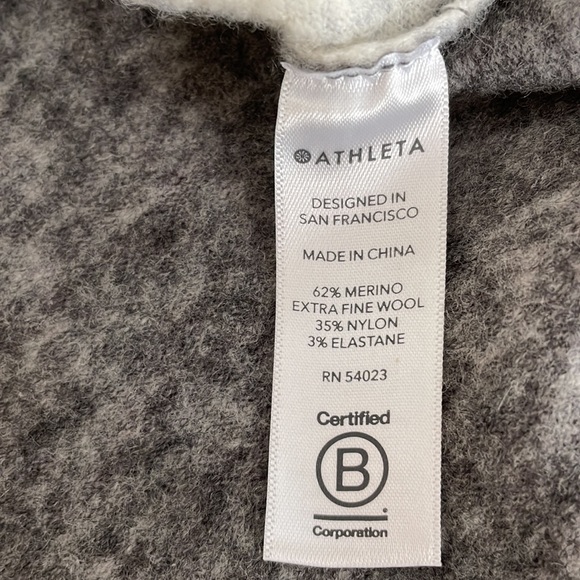 Athleta Transit colorblock turtleneck extra fine wool sweater - Picture 7 of 8